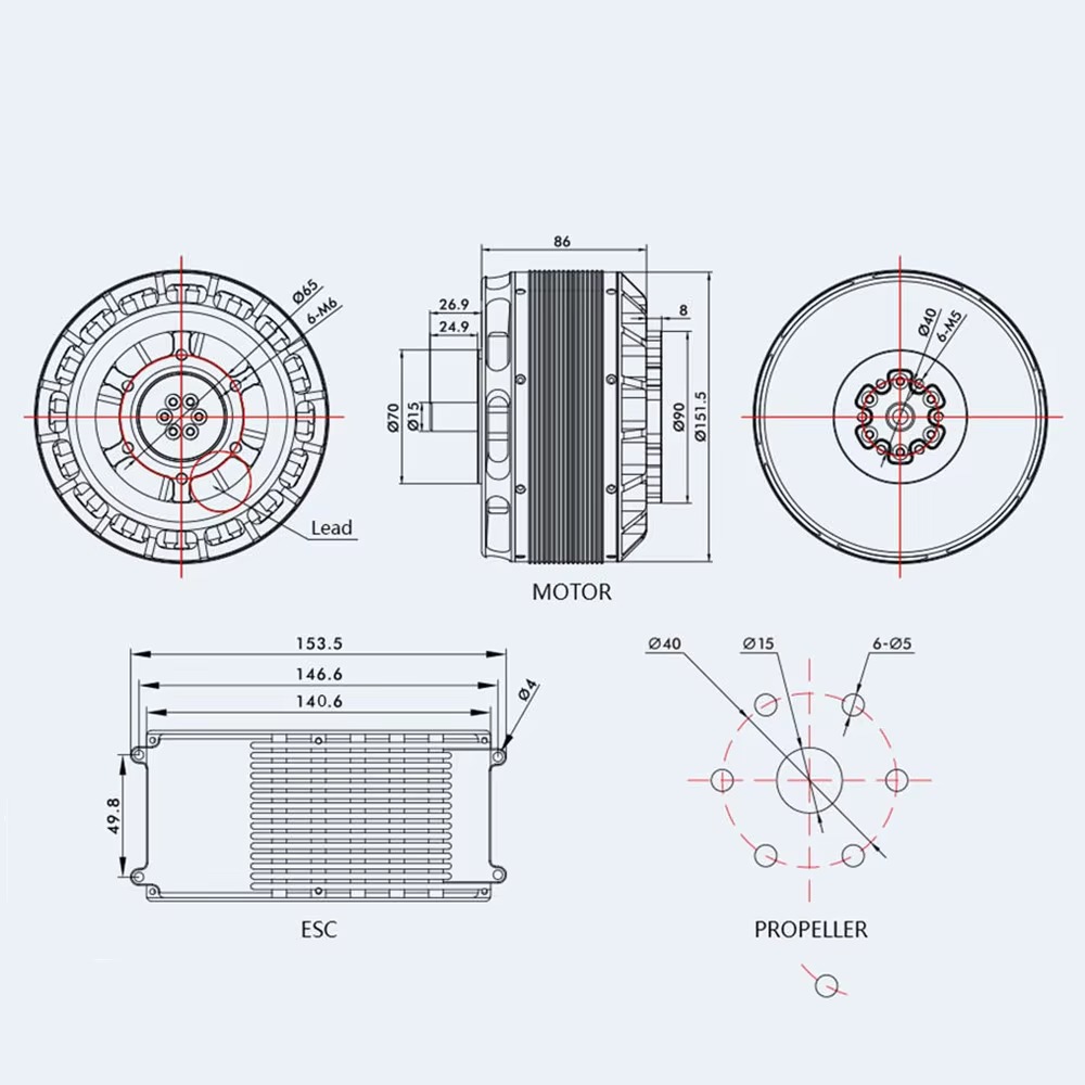 U15XL KV38 Combo Silnik Bezszc – Drone Motor recenzja i cena