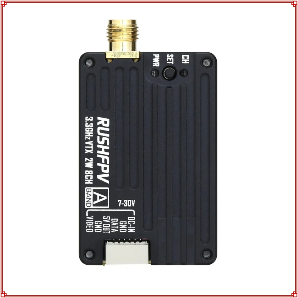 Nowy nadajnik RUSHFPV 3.3G 2W  – Drone Receiver recenzja i cena